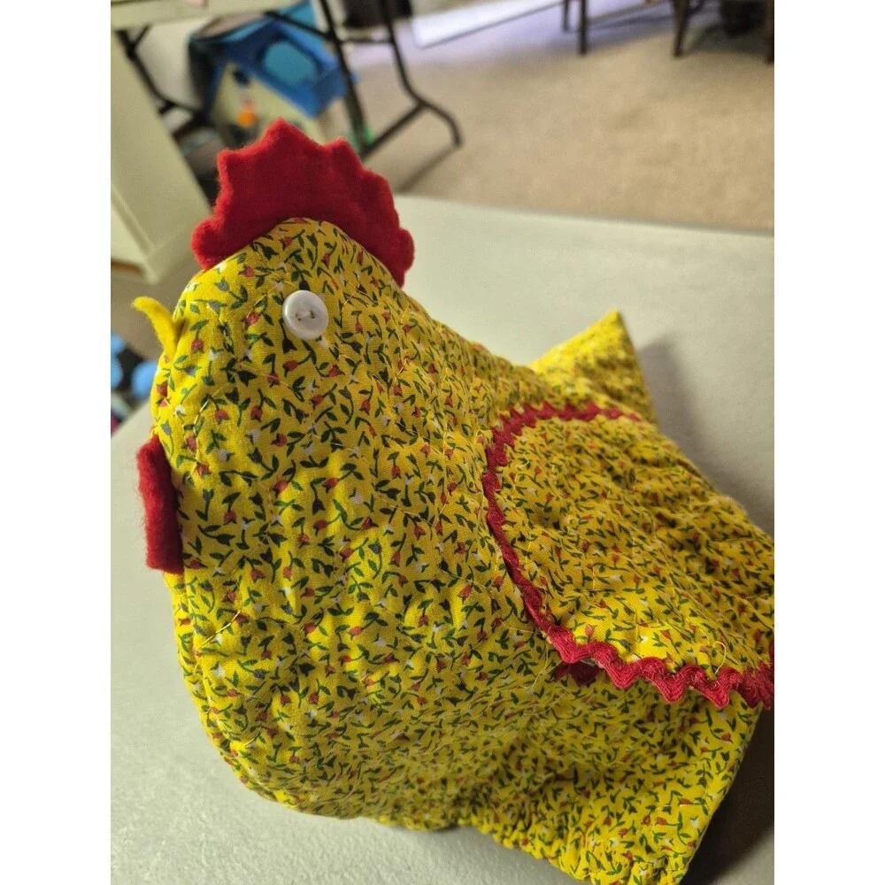 Vintage Hand Sewn Cottage Core Grandma Chicken Toaster Cover